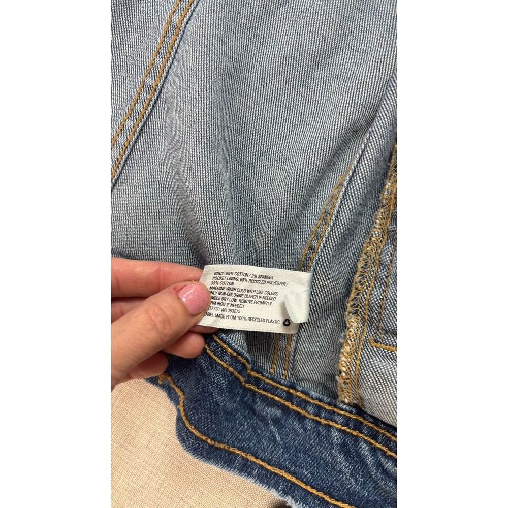 Universal Thread Jean Jacket Womens Size Small Button Front Dark Wash‎ Stretch - Picture 7 of 14
